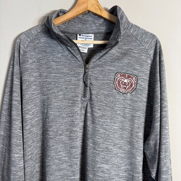 Champion Missouri State Bears 1/4 Zip Pullover Mens XL Gray Active Athletic NWOT - Picture 5 of 14